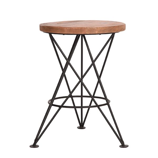 LABEL51 Sgabello Paris 35x52 cm Nero