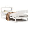 vidaXL Letto senza Materasso Bianco 75x190 in Legno Massello di Pino