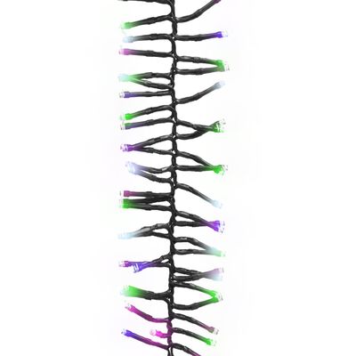 vidaXL Gruppo Stringa Luci con 400 LED Pastello Multicolore 7,4 m PVC