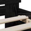 vidaXL Struttura del letto Rovere Nero 90 x 190 cm Legno multistrato
