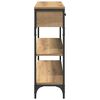 vidaXL Tavolo consolle Rovere artigianale 72.5 x 25 x 75 cm