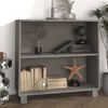 vidaXL Credenza HAMAR Grigio Chiaro 85x35x80 cm Legno Massello di Pino