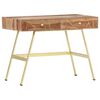 vidaXL Scrivania con Cassetti 100x55x75 cm Legno Massello di Acacia