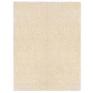 vidaXL Tappeto Shaggy per Area Crema 120 x 160 cm Polietilene