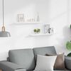 vidaXL Mensole con Sporgenza 2 pz Bianche 60x9x3 cm MDF