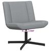 vidaXL Sedia girevole Grigio chiaro 63 x 75 x 76 cm Tessuto