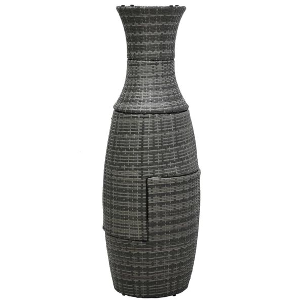 vidaXL Set da Bistrot 3 pz con Cuscini in Polyrattan Grigio