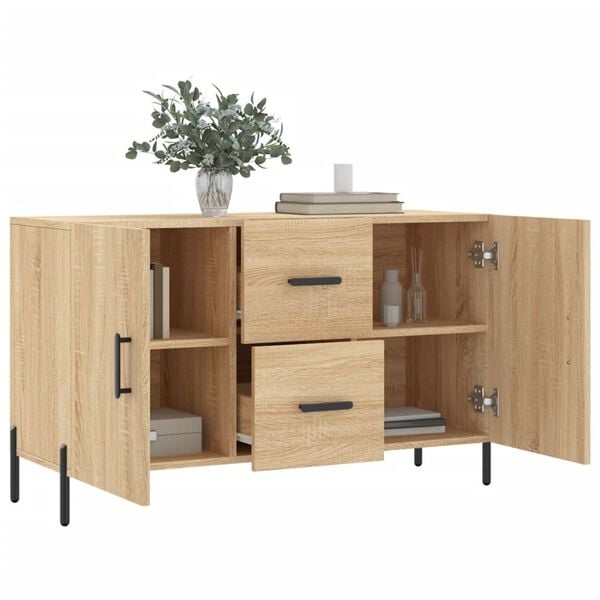 vidaXL Credenza Rovere Sonoma 100x36x60 cm in Legno Multistrato