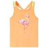 Canotta da Bambina Arancione Brillante 140