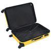 vidaXL Set Trolley a Custodia Rigida 3 pz Giallo in ABS