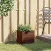 vidaXL Fioriera da Giardino Marrone 36x30x32 cm in Polyrattan
