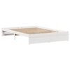 vidaXL Letto senza Materasso Bianco 160x200 cm Legno Massello di Pino