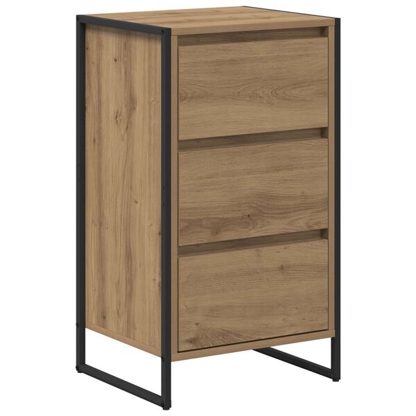 vidaXL Credenza Rovere Artigianale 42 x 36 x 75.5 cm Legno multistrato