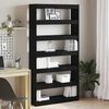 vidaXL Armadio per Libri Rovere Nero 100 x 30 x 198 cm