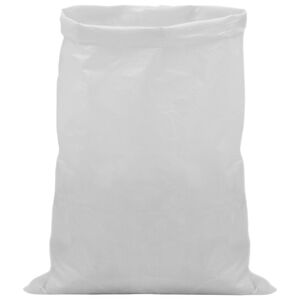 vidaXL Sacchi Intrecciati 250 pz Bianco 30 x 45 cm PP