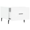 vidaXL Tavolini da Salotto 2 pz Bianchi 50x50x40 cm Legno Multistrato