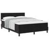 vidaXL Letto a molle con testiera Nero 140 x 200 cm Velluto