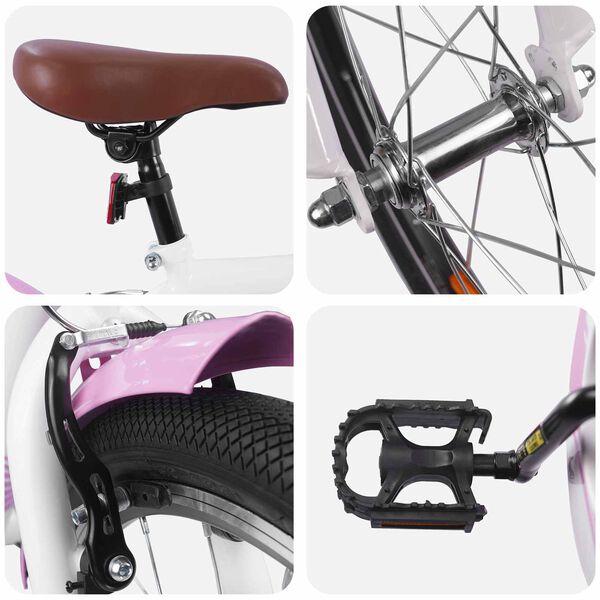 vidaXL Bicicletta per Bambini 18 Pollici per bambini dai 5 ai 7 anni