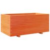 vidaXL Fioriera Giardino Marrone Cera 110x60x49,5 Legno Massello Pino