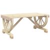 vidaXL Tavolino da Giardino 90x50x40 cm in Legno Massello di Abete