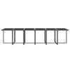 vidaXL Set da Pranzo per Giardino 13 pz con Cuscini Polyrattan Grigio
