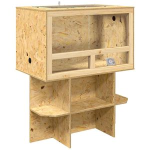 vidaXL Terrario Marrone 80 x 50 x 100 cm OSB
