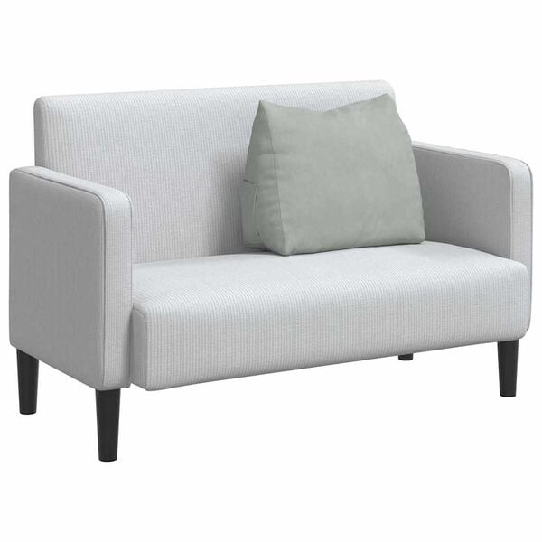 vidaXL Cuscino per Schiena Grigio chiaro 60 x 20 x 50 cm