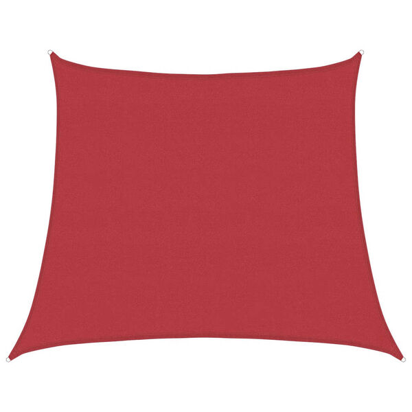 vidaXL Vela Parasole 160 g/m&sup2; Rossa 4/5x4 m in HDPE