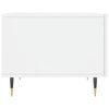 vidaXL Tavolino da Salotto Bianco Lucido 50x50x40 cm Legno Multistrato