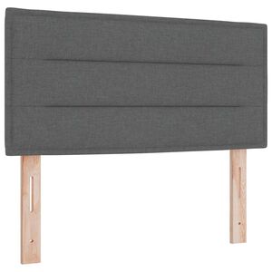 vidaXL Testiera Grigio scuro 80 cm Tessuto