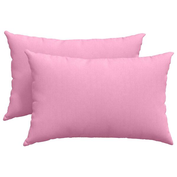 vidaXL Cuscini da Divano 2 pcs Rosa 60 x 40 cm Tessuto