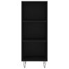 vidaXL Credenza Nera 34,5x32,5x180 cm in Legno Multistrato