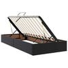 vidaXL Letto con Contenitore Nero 90 x 190 cm Pelle Sintetica