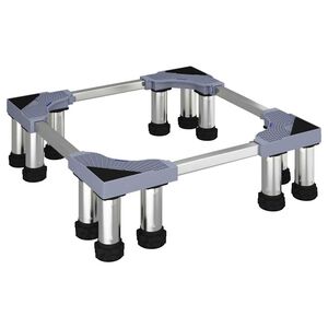 vidaXL Base per lavatrice Grigio 67 x 67 x 21,5 cm