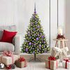 vidaXL Albero di Natale Artificiale Pieghevole 150 LED Verde 120 cm