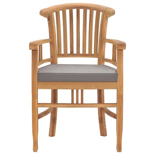 vidaXL Set da Pranzo da Giardino 5 pz con Cuscini in Legno di Teak