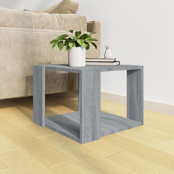 vidaXL Tavolino Salotto Grigio Sonoma 40x40x30cm Legno Ingegnerizzato