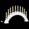 vidaXL Arco di Candele di Natale con 10 Candele LED Bianco