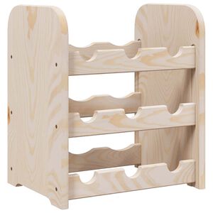 vidaXL Portavini 33x25x37 cm in Legno Massello di Pino