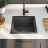 vidaXL Lavello da Cucina Artigianale Nero in Acciaio Inox