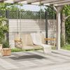 vidaXL Panchina a Dondolo Beige 109x62x40 cm in Polyrattan
