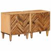 vidaXL Comodino 2 pcs Marrone 40 x 33,5 x 46 cm