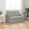 vidaXL Divano Letto da Terra 2 in 1 Grigio Chiaro 122x204x55cm Velluto