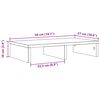 vidaXL Supporto per Monitor Rovere Marrone 50x27x10 cm in Truciolato