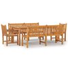 vidaXL Set da Pranzo per Giardino 5 pz in Legno Massello di Teak