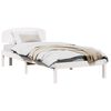vidaXL Struttura del letto Bianco 75 x 190 cm Pino massello