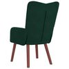 vidaXL poltrona Verde Scuro 63 x 67 x 94 cm Velluto