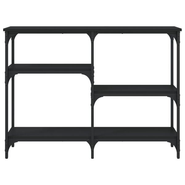 vidaXL Tavolino Consolle Nero 102x29x75 cm in Legno Multistrato