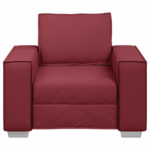 vidaXL Divano Rosso Vino 99 x 78 x 84 cm Tessuto