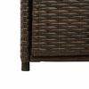 vidaXL Armadietto Portaoggetti Giardino Marrone 105x55x113 Polyrattan